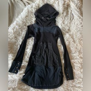 Size small all black one of a kind handmade hoodie by Sew Much Love clothing